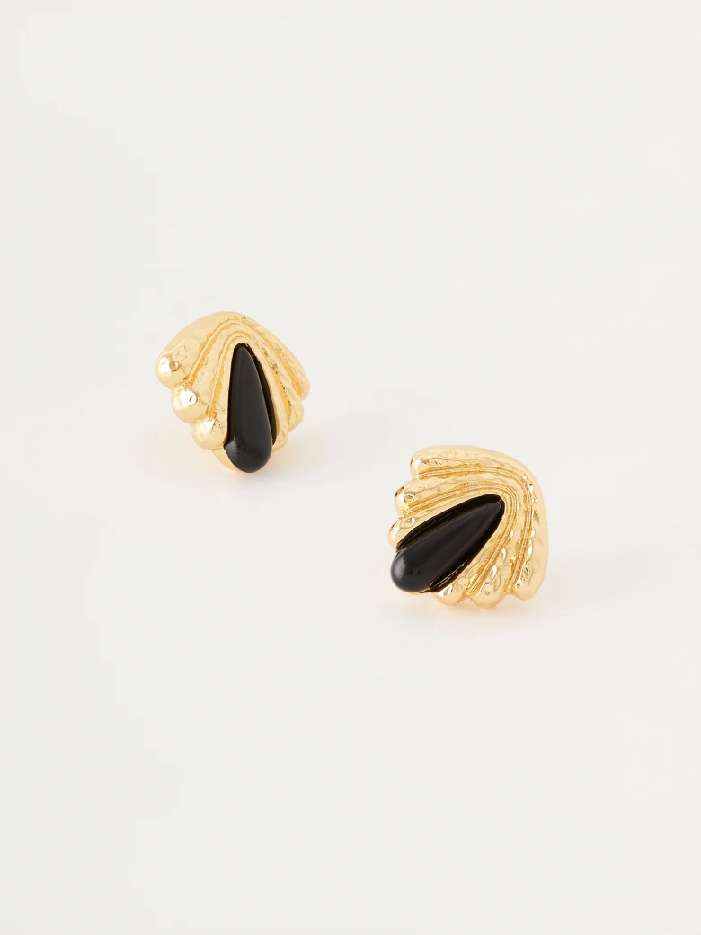 Elegant earrings on sticks