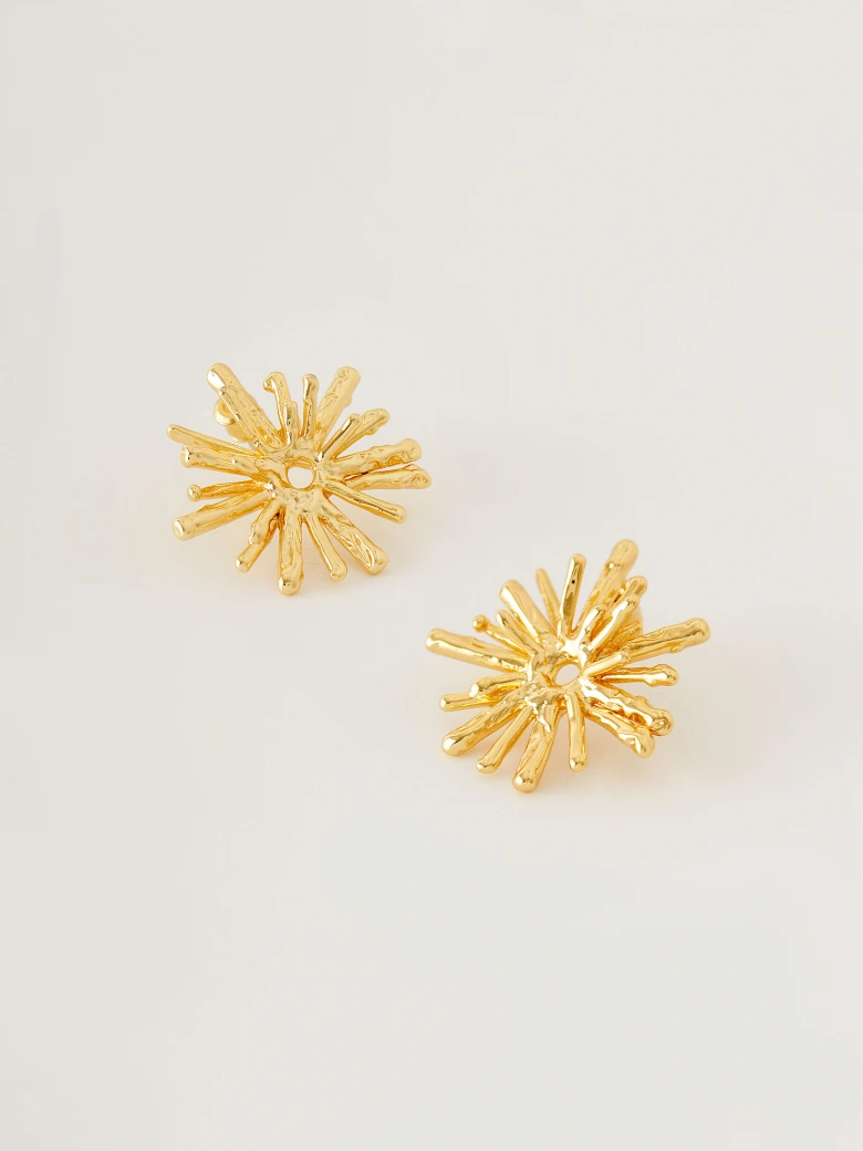 Earrings in the shape of sun