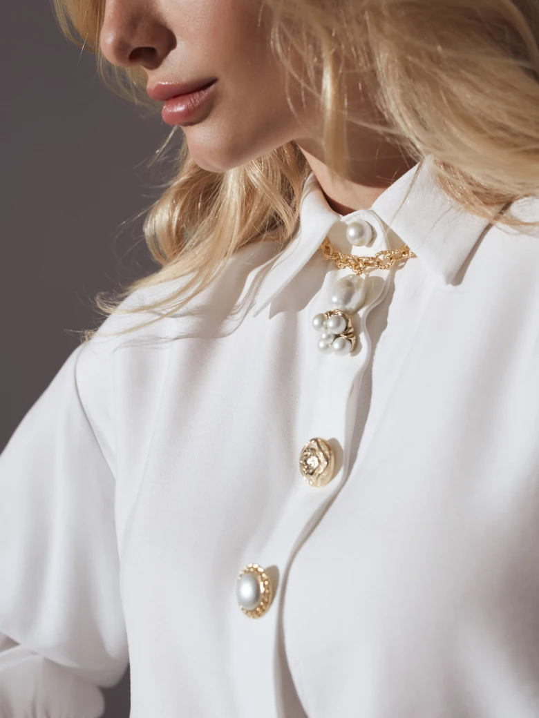 White oversize shirt