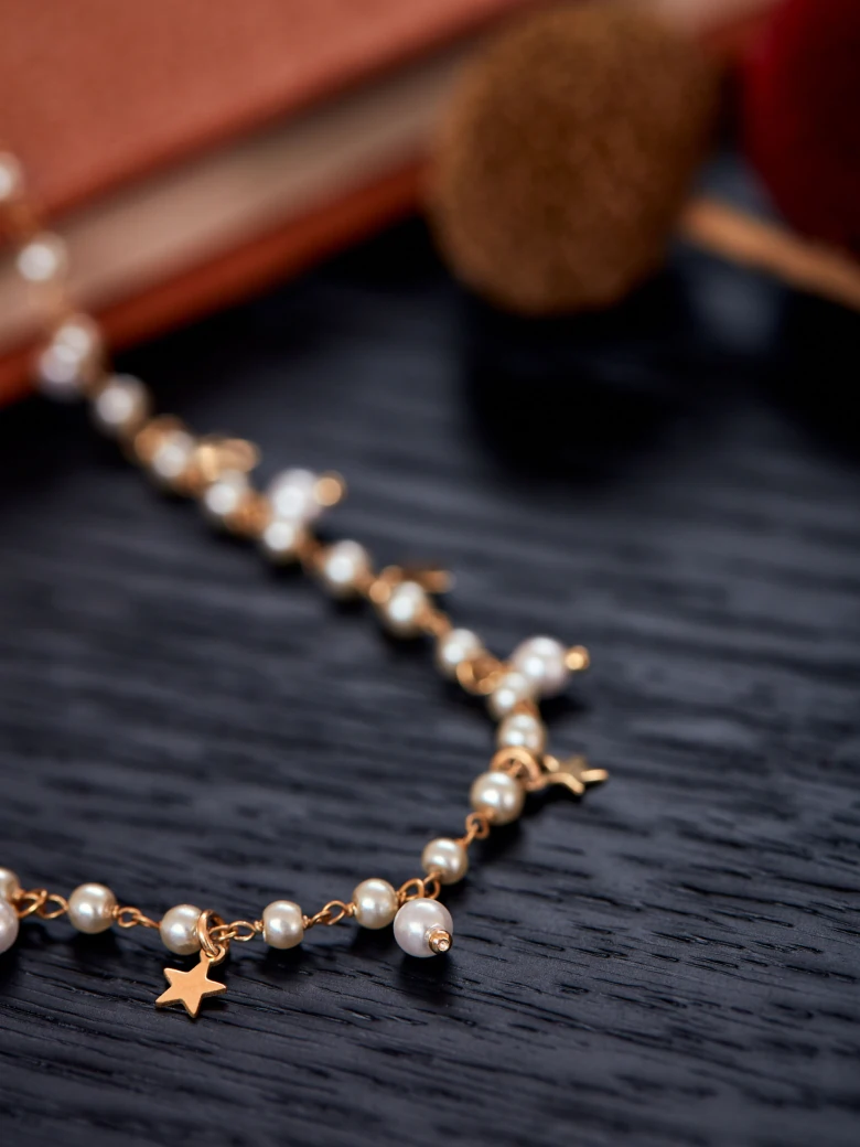 GOLD PLATED PEARL NECKLACE