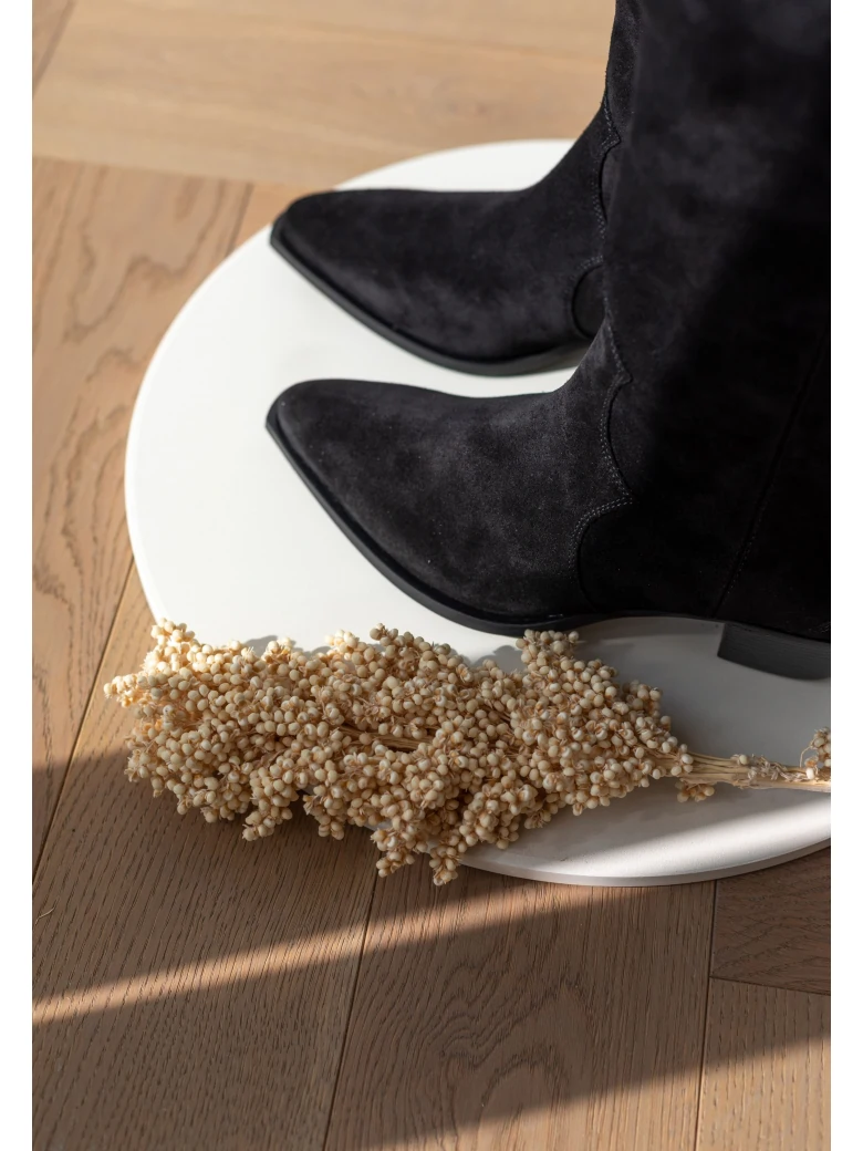 SUEDE COWBOY BOOTS