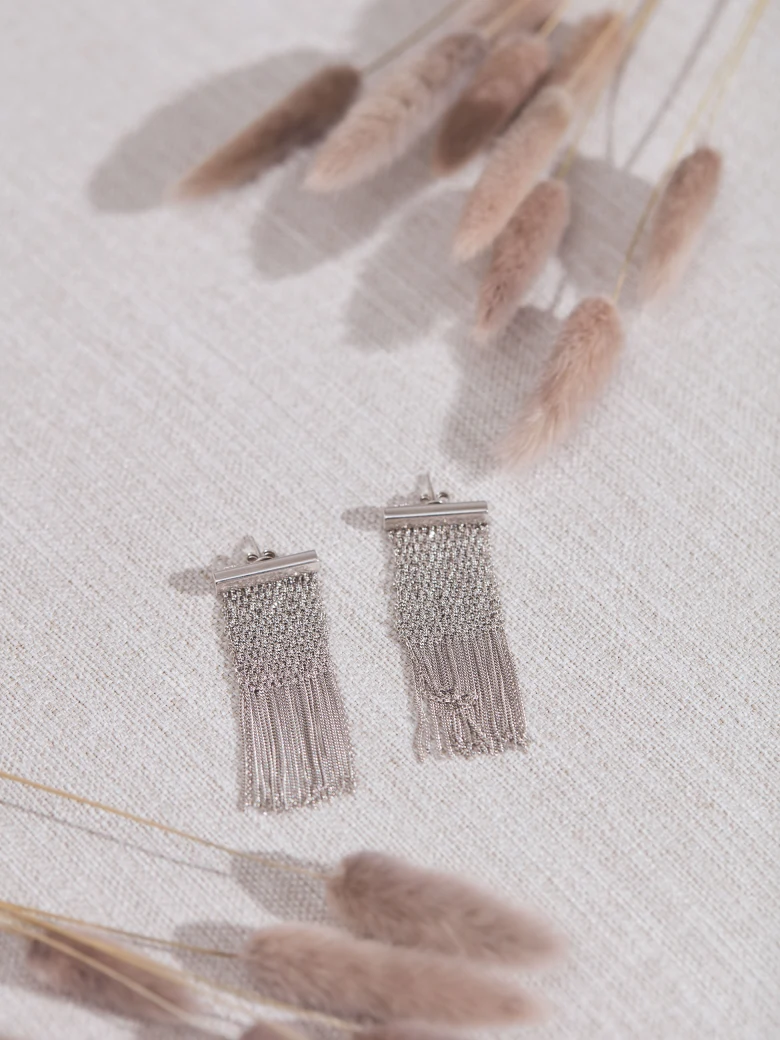 WIDE BRAIDED EARRINGS