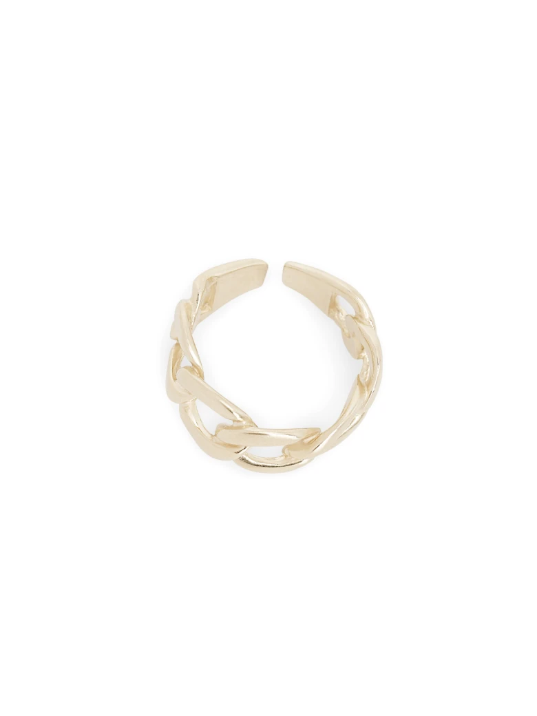RING WITH CHAIN MOTIF