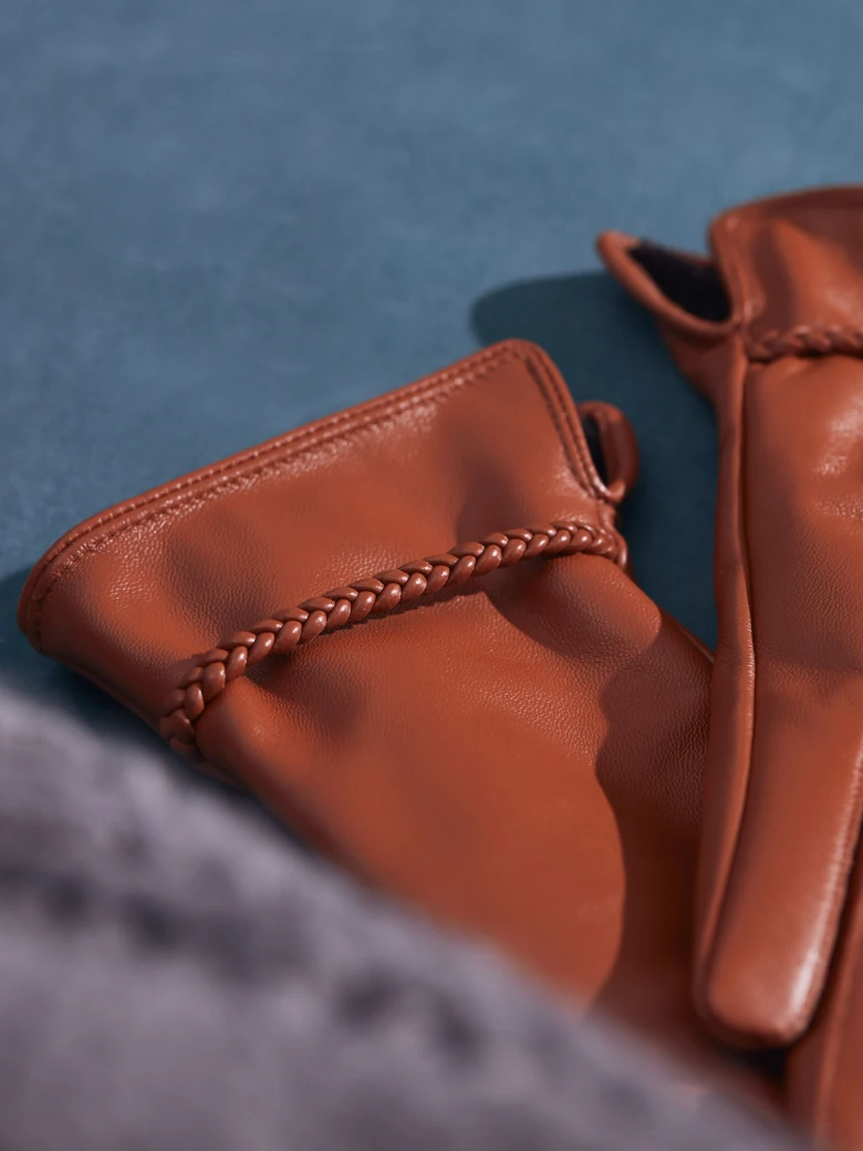 CAMEL LEATHER GLOVES