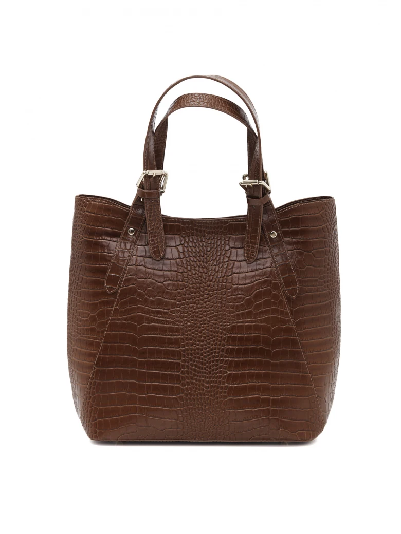 LARGE BROWN HANDBAG