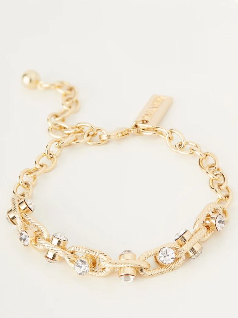 Bracelet with embedded crystals