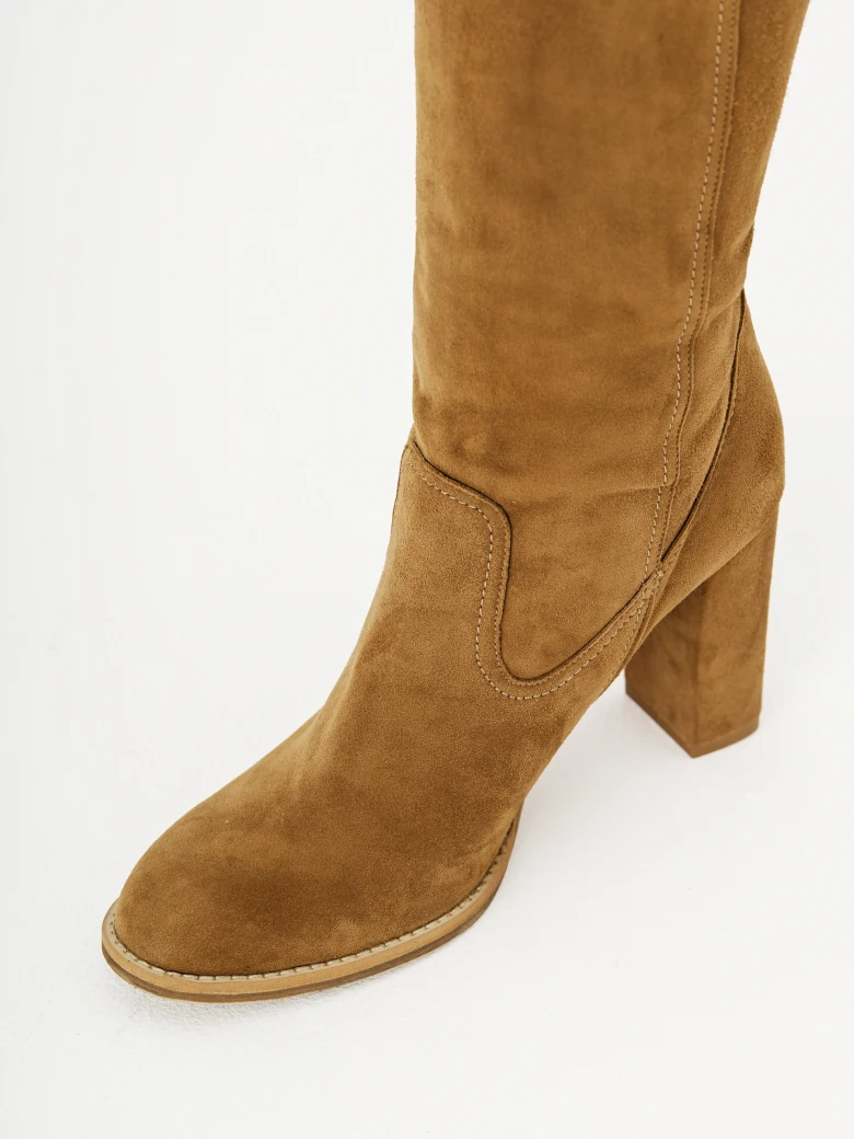 Leather high boots