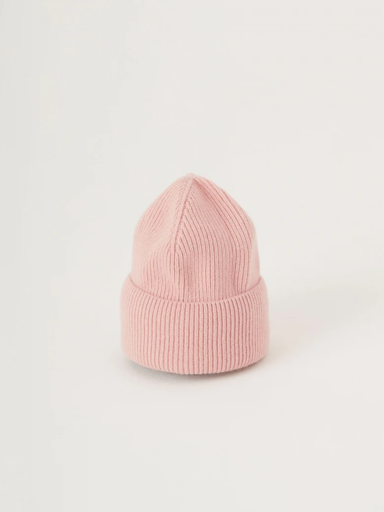 Pink cap with wool and cashmere