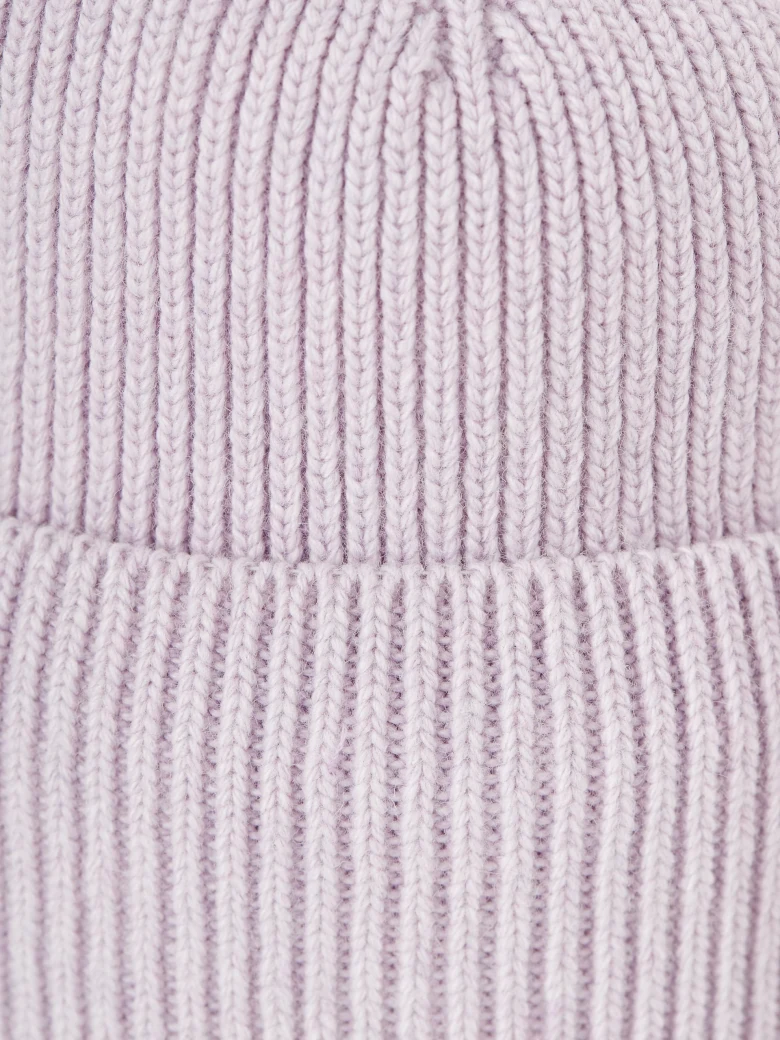 Lilac cashmere wool cap