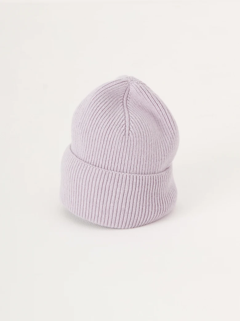 Lilac cashmere wool cap