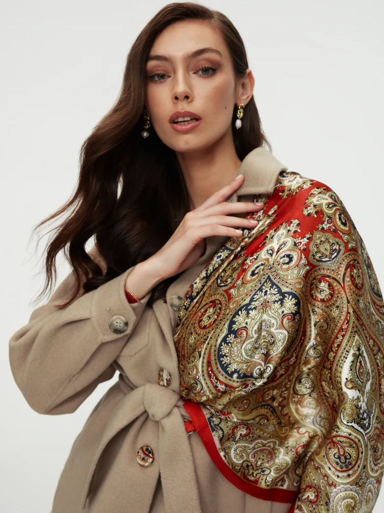Large neckerchief from silk