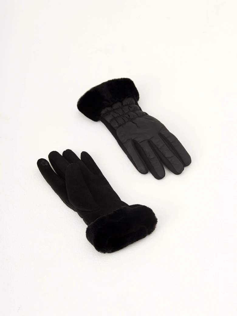 Black down gloves