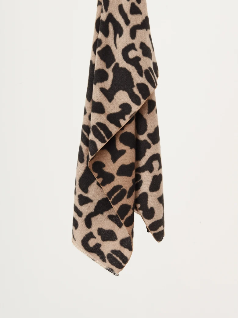 Animal print scarf