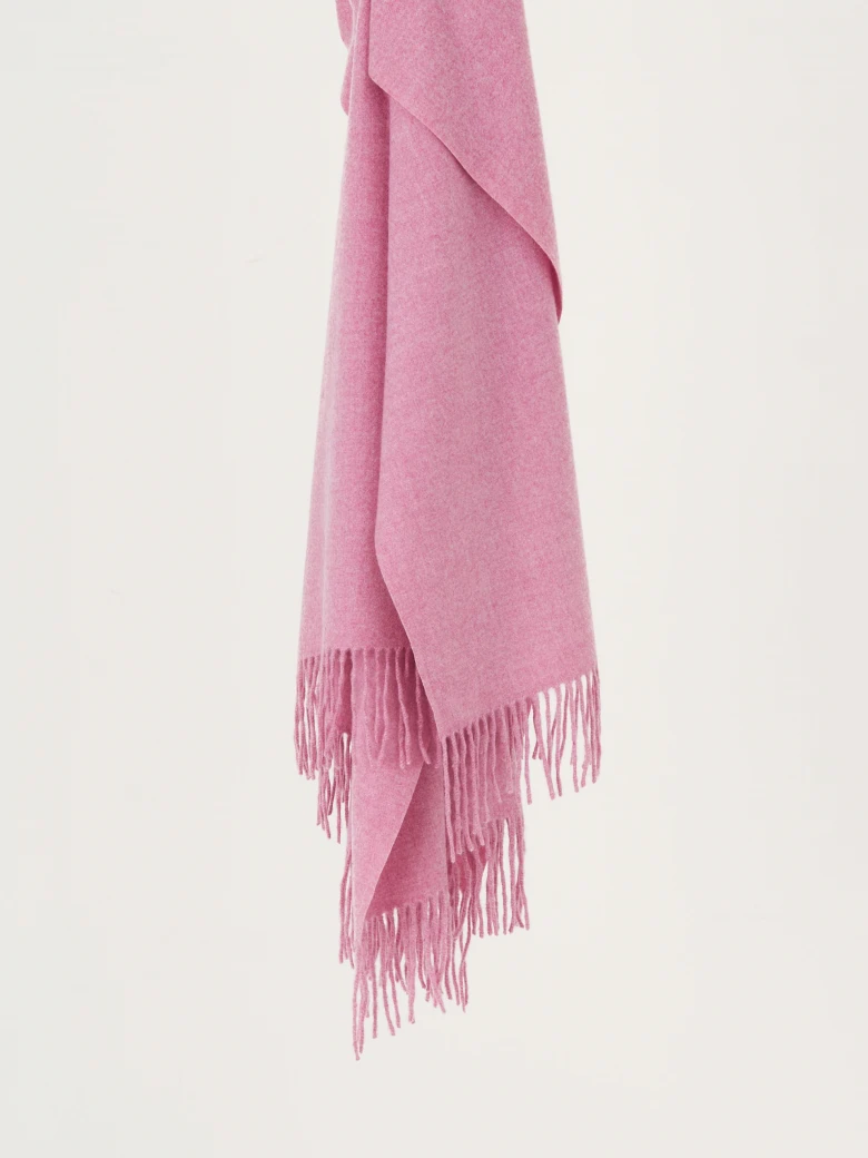 Pink shawl with cashmere