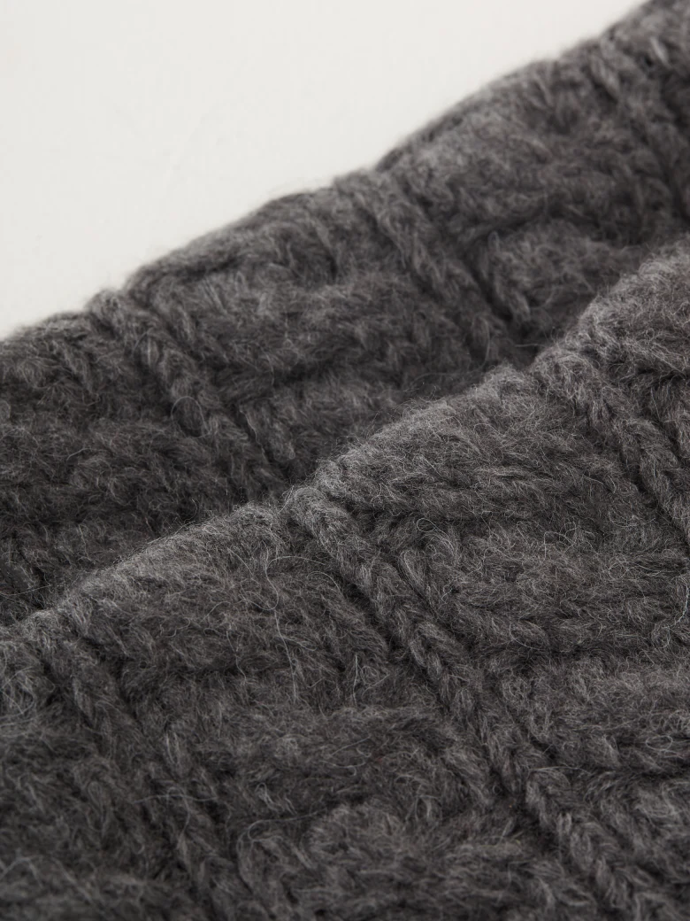 Wool blend snood