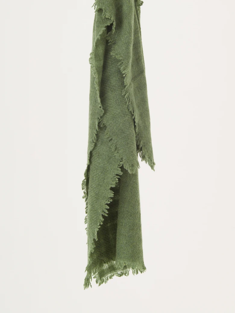 Green cashmere shawl