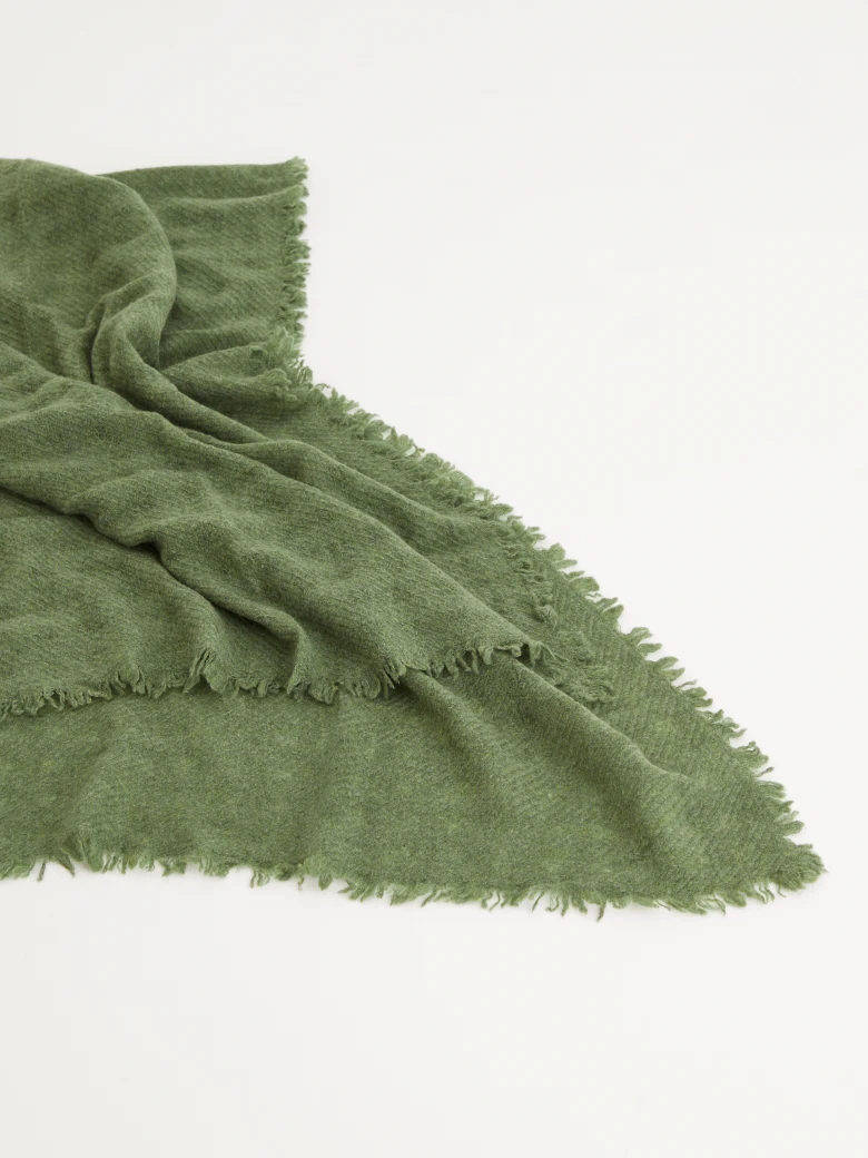 Green cashmere shawl