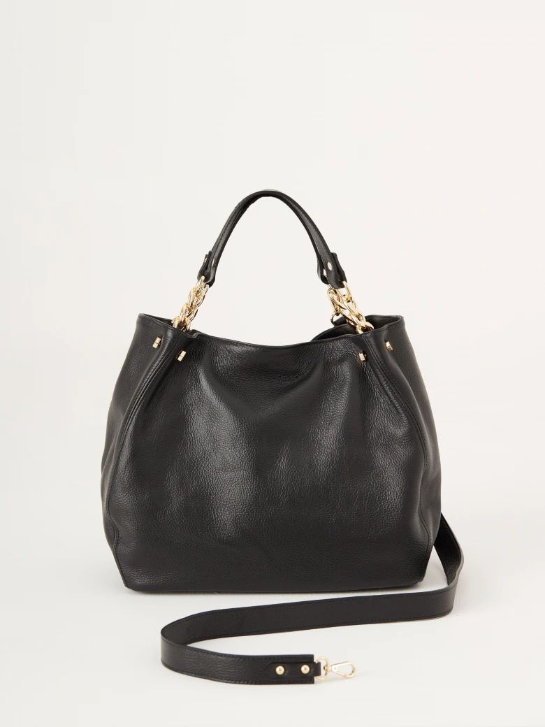 Torebka typu shopper w czarnym kolorze