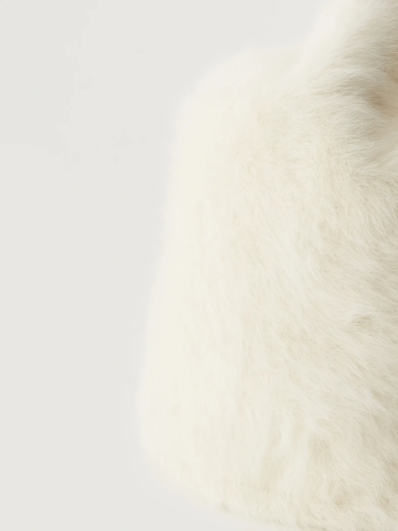 White angora hat
