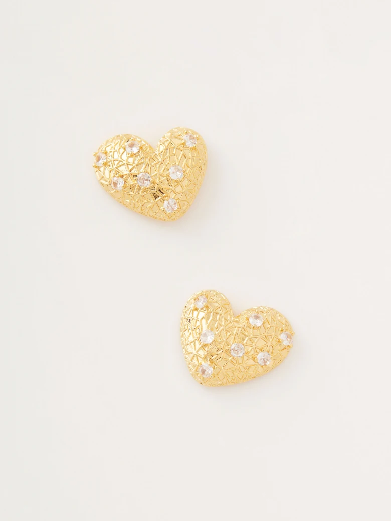 Heart-shaped earrings