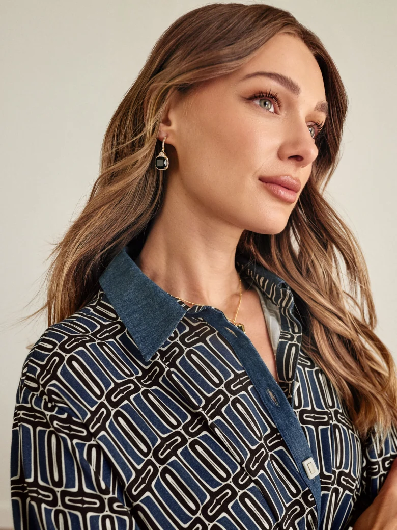 Delicate green earrings
