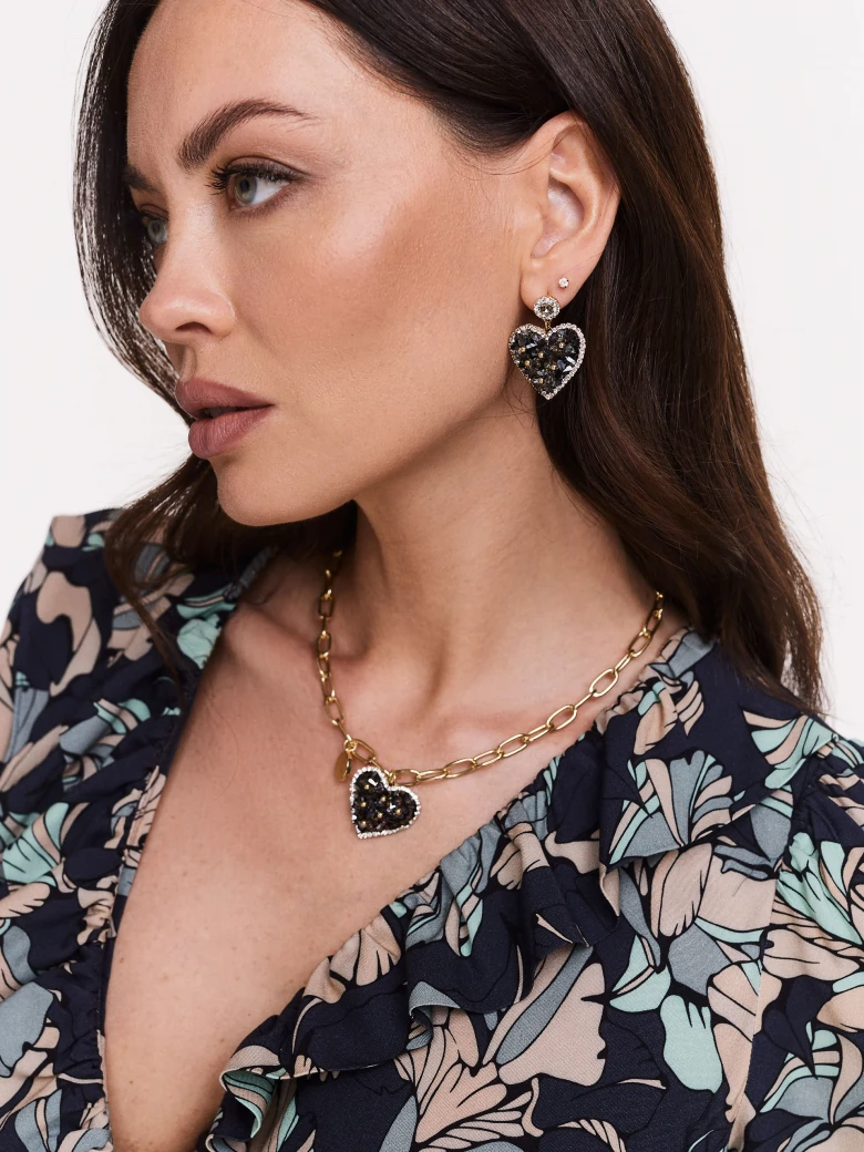 Heart-shaped earrings