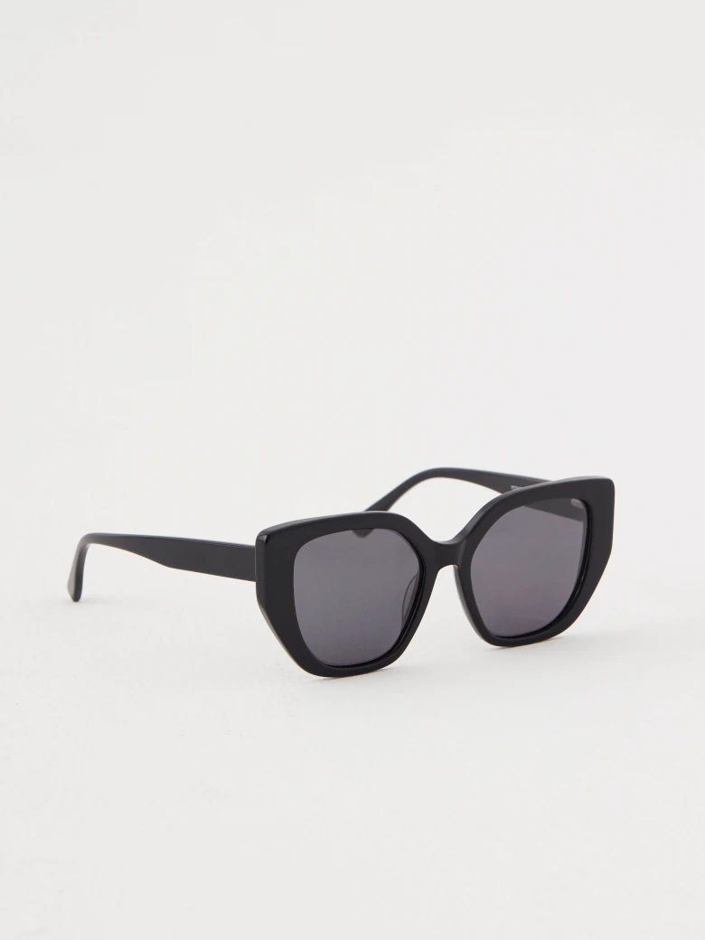 Large black sunglasses with plastic frames