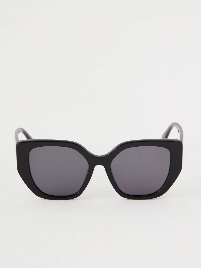 Large black sunglasses with plastic frames