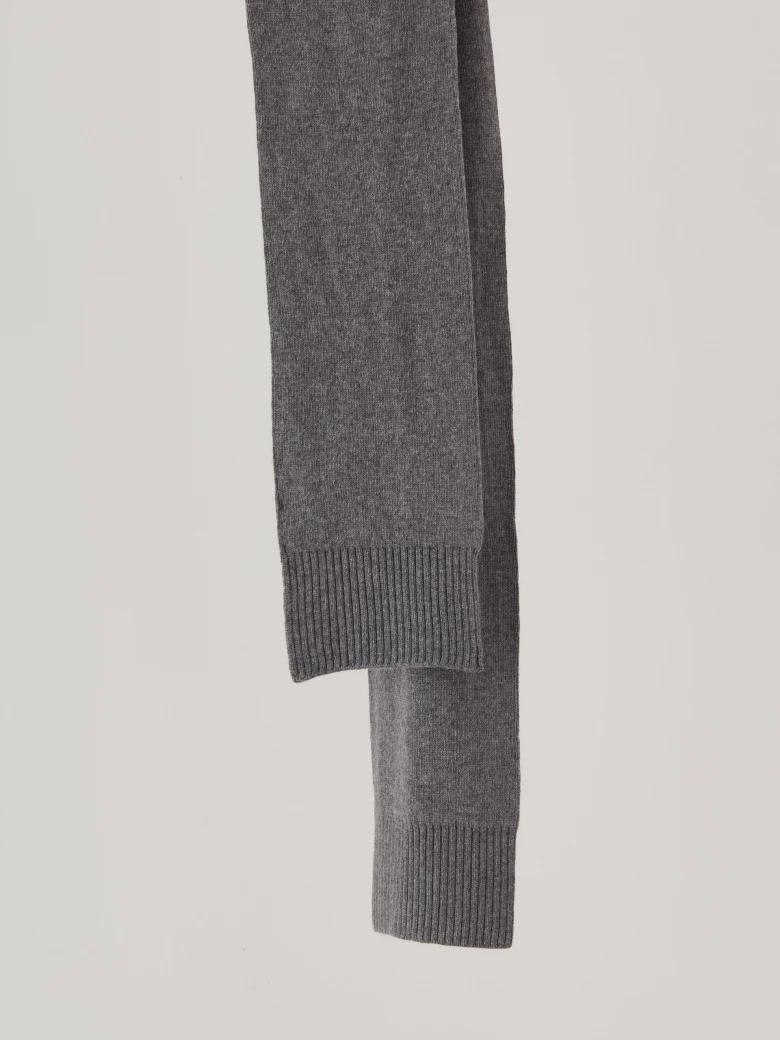 Elegant gray shawl with cashmere