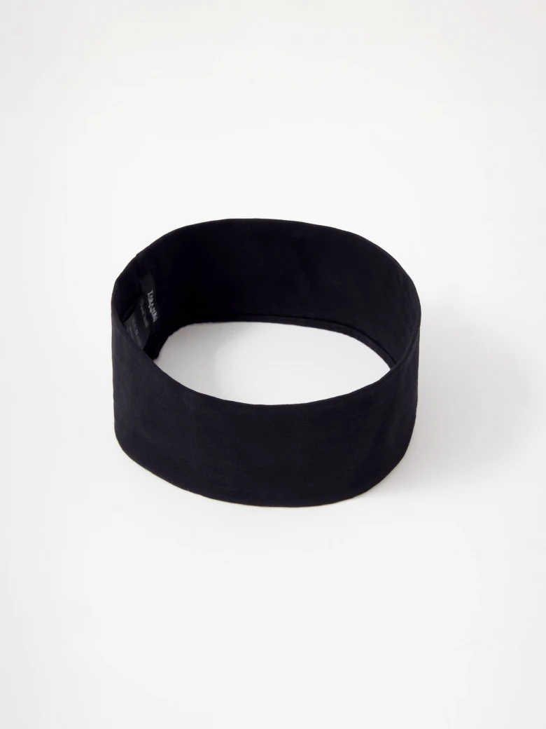 Black cotton headband