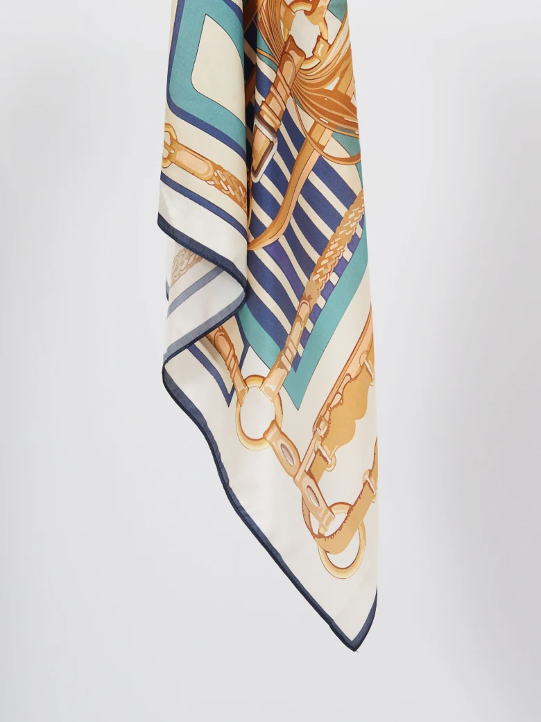 Silk patterned scarf