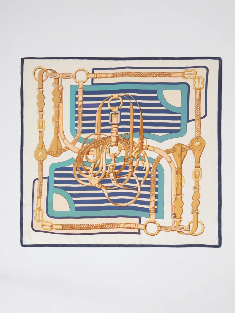 Silk patterned scarf