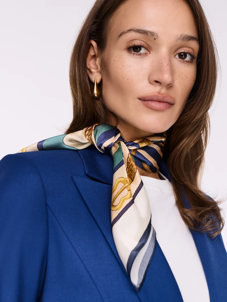 Silk patterned scarf