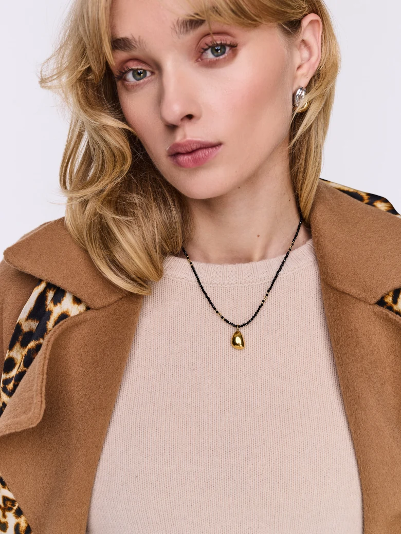 Tourmaline necklace with teardrop pendant