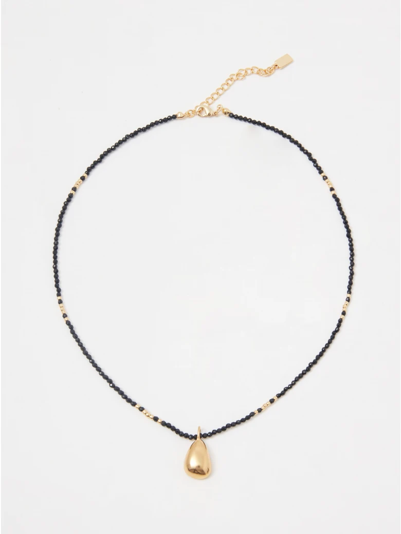Tourmaline necklace with teardrop pendant