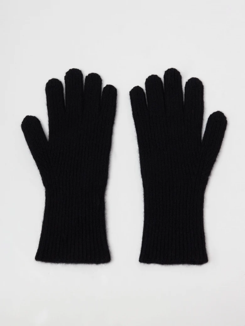 Cashmere gloves in black