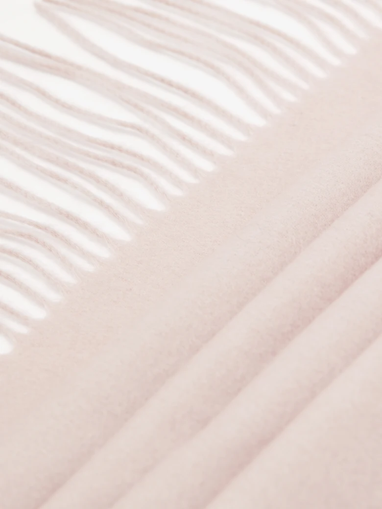 Creamy wool scarf with cashmere blend