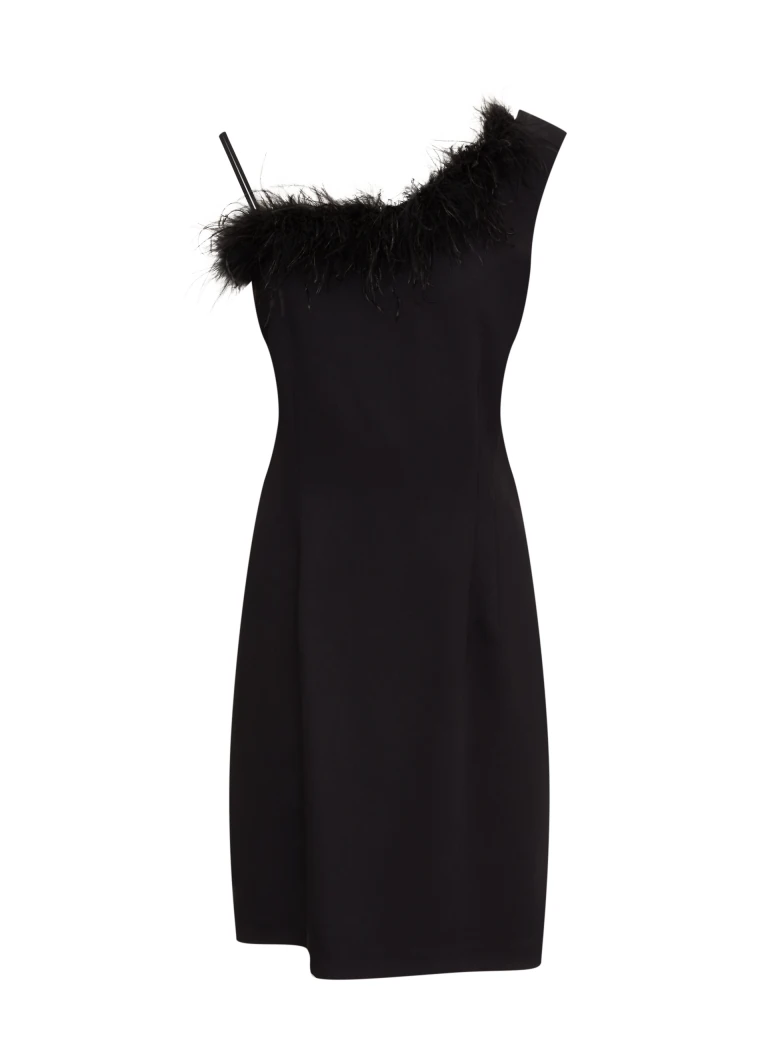 Black strapless dress