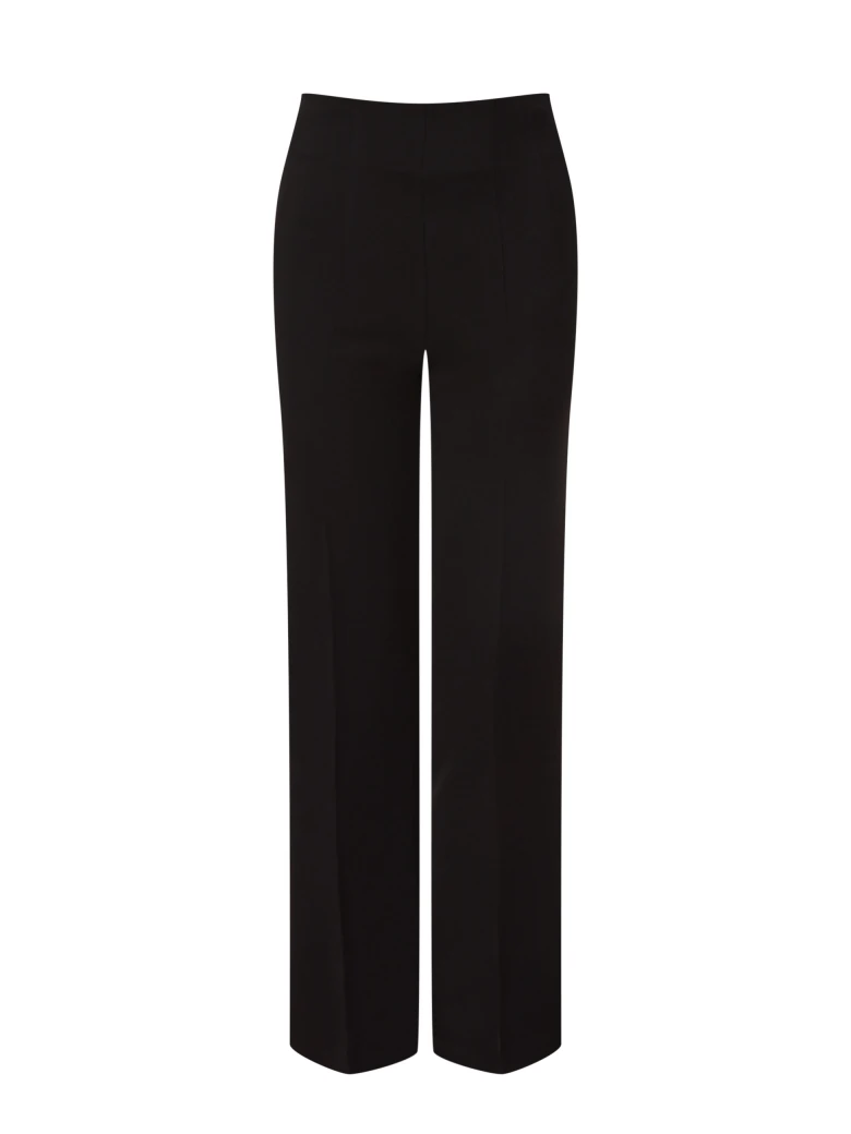 Black pants with flared legs