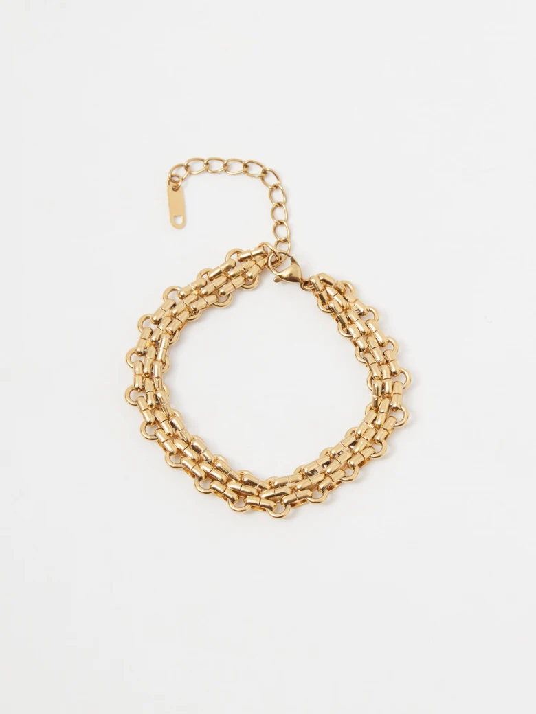 Gold-plated chain bracelet