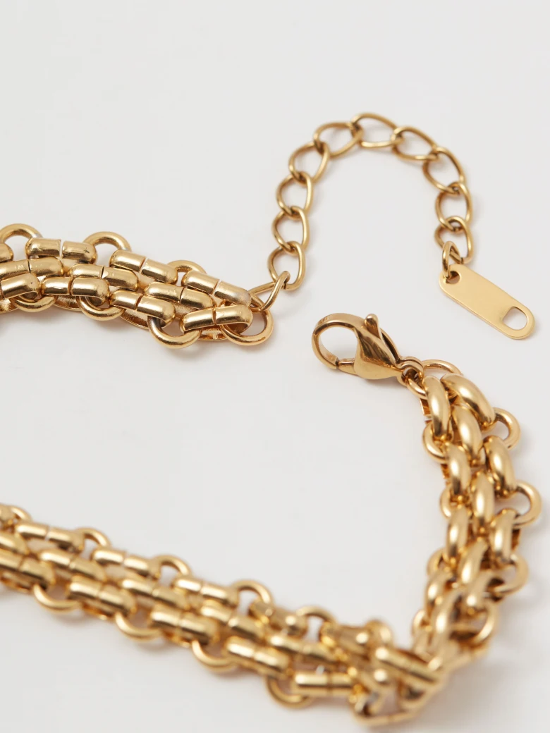 Gold-plated chain bracelet