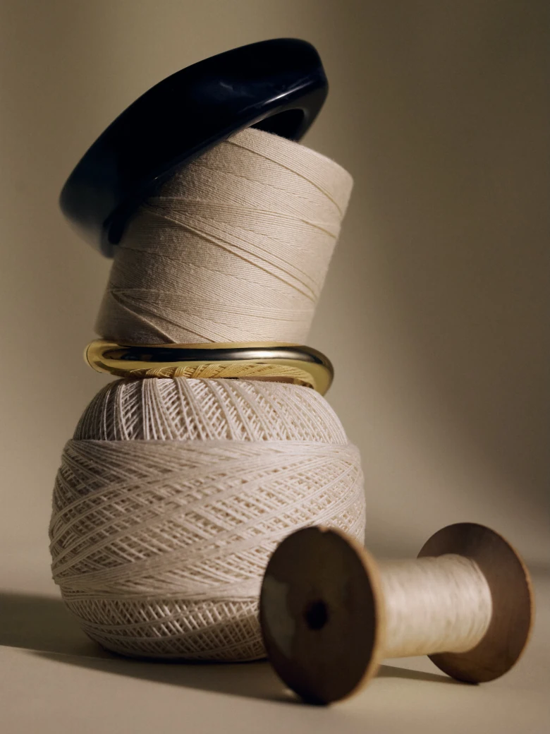 A set of irregular bracelets