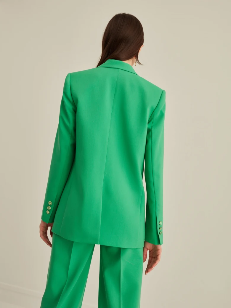 SINGLE-BREASTED GREEN JACKET