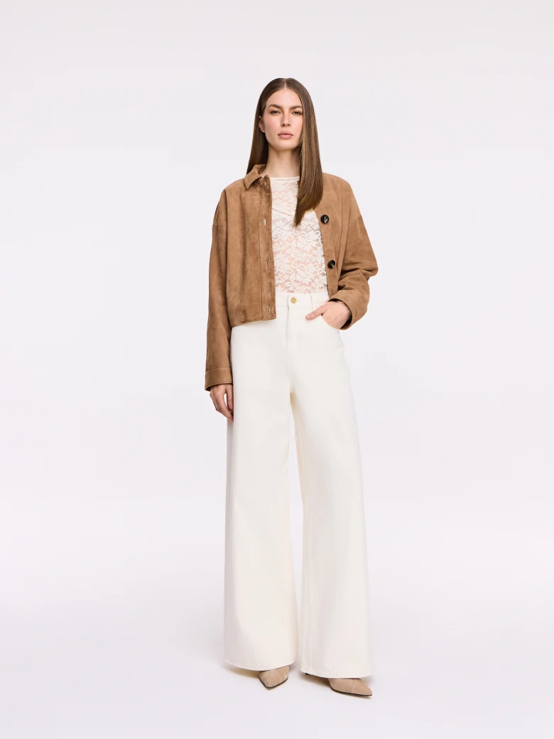 Caramel suede jacket