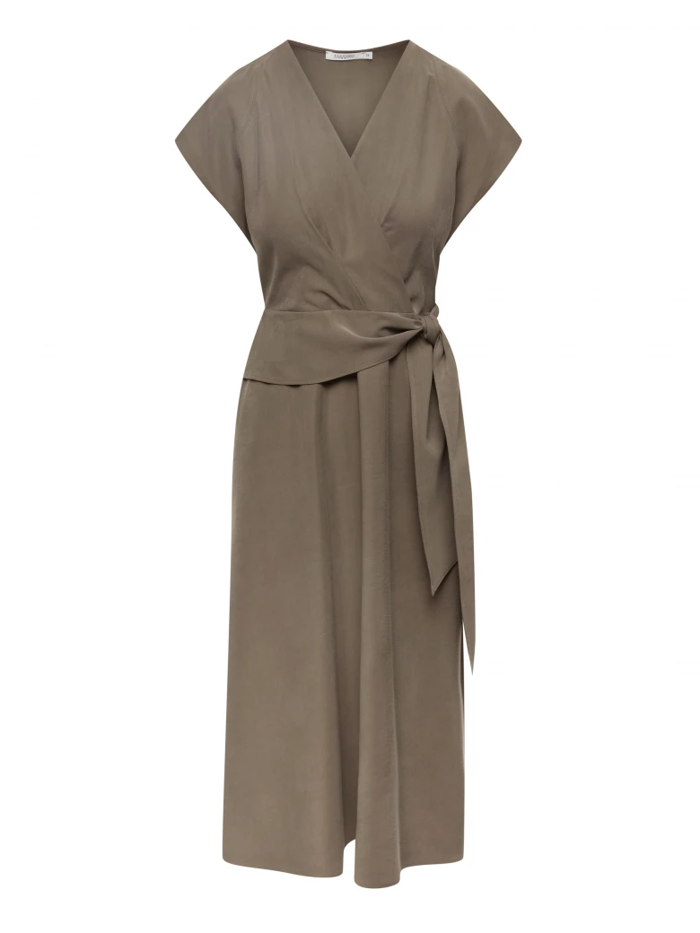 Wrap midi dress