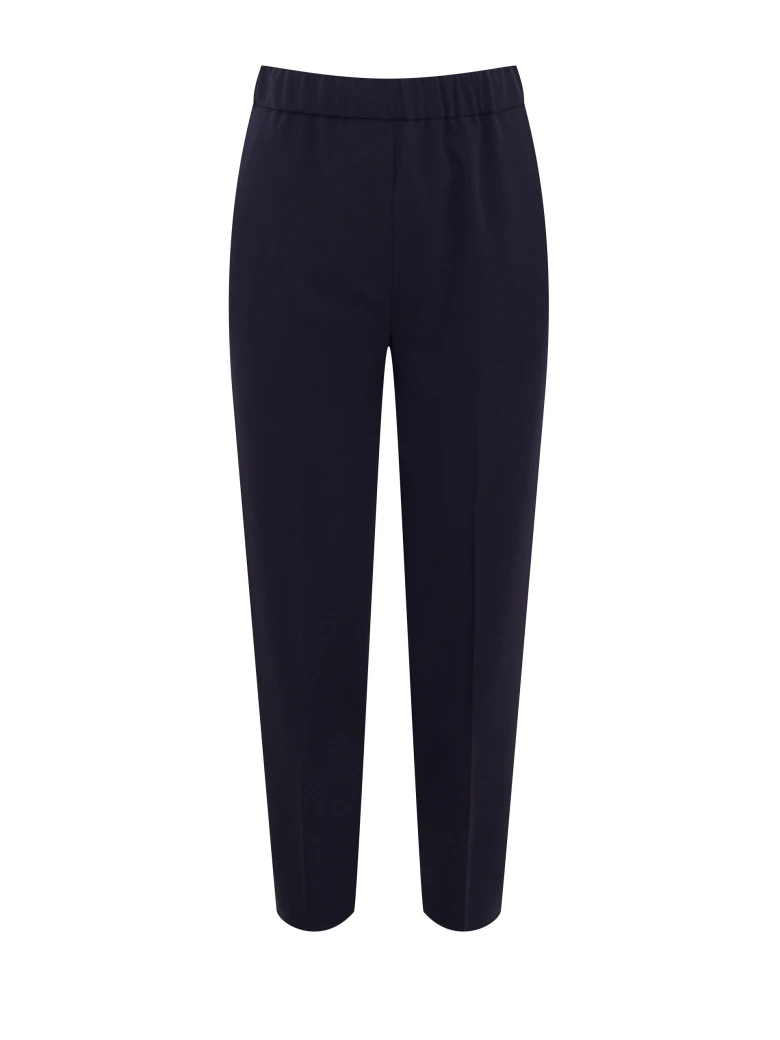 Elegant navy blue cigarette pants