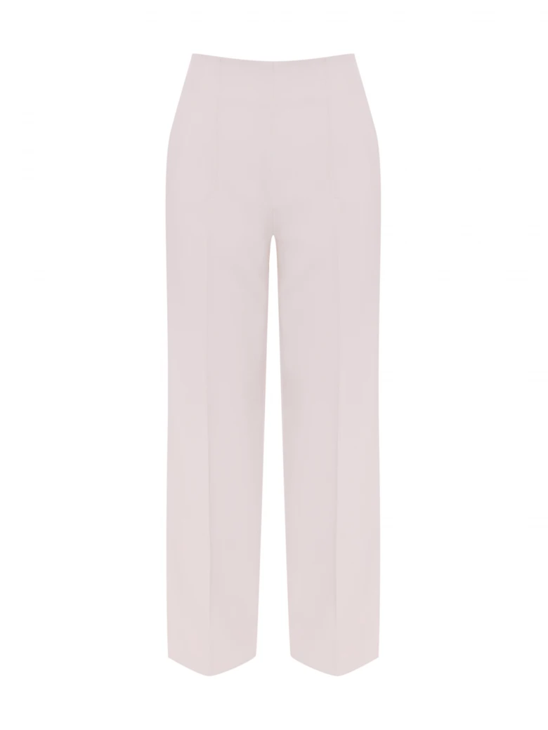 Beige wide-leg pants