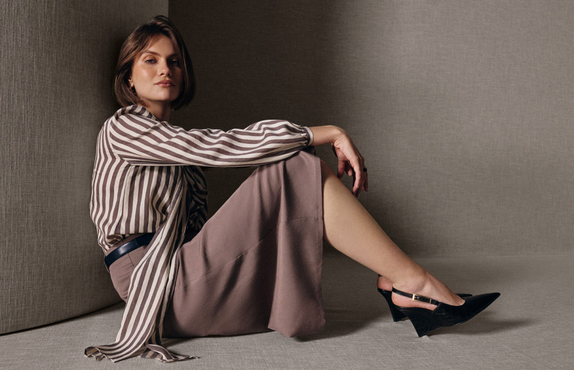 Light brown lyocell culottes